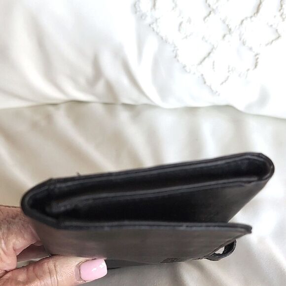 Duluth Trading -Lifetime Leather 🖤 Black Wristlet Wallet - Picture 8 of 13